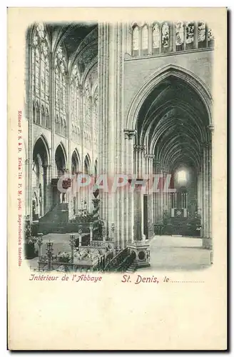 Cartes postales Saint Denis Interieur de L Abbaye