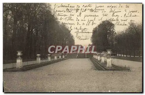 Cartes postales Saint Cloud Le parc reserve