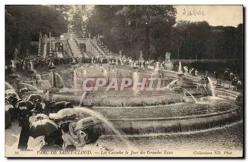 Ansichtskarte AK Saint Cloud Les Cascades le Jour des Grandes Eaux