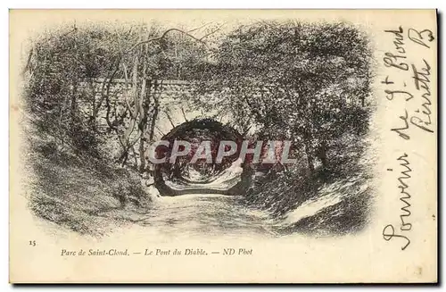 Cartes postales Saint Cloud Le Pont de Diable