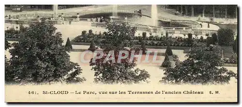 Cartes postales Saint Cloud La Parc Vue Sur la Terrasses de L Ancien Chateau