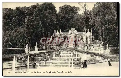 Cartes postales Saint Cloud Le Parc Le Grande Cascade