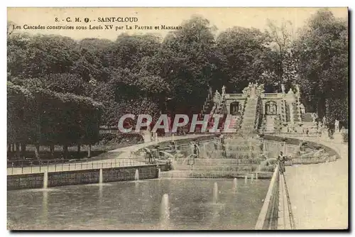 Ansichtskarte AK Saint Cloud Les cascades construites sous Louis XV par Le Pautre et Mansard