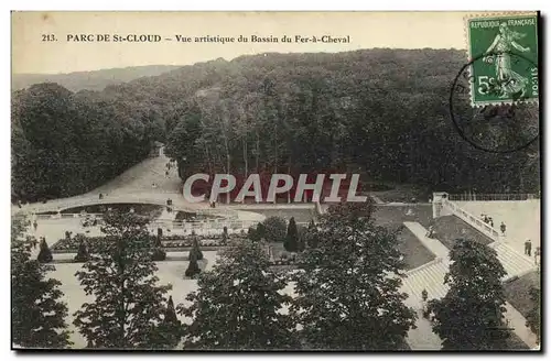 Cartes postales Saint Cloud Vue Artistique du Bassin du Fer a Cheval