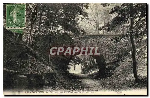 Cartes postales Saint Cloud Le Parc Le Pont du diable