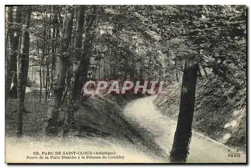 Cartes postales Saint Cloud Le Parc Route de la Porte Blanche a la pelouse de Comblay