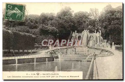 Ansichtskarte AK St Cloud Les Cascades Construites Sous Louis XIV par Le Pautre et Mansard