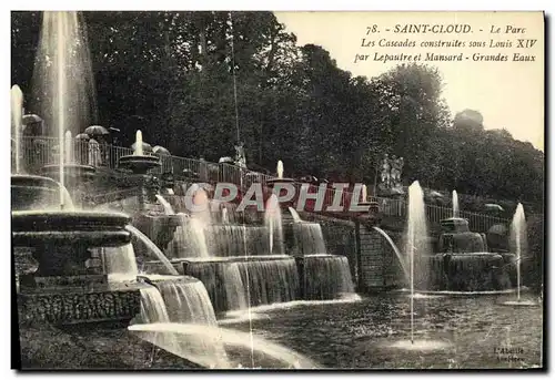 Ansichtskarte AK St Cloud Les Cascades Construites Sons Louis XIV par Lepautre et Mansard