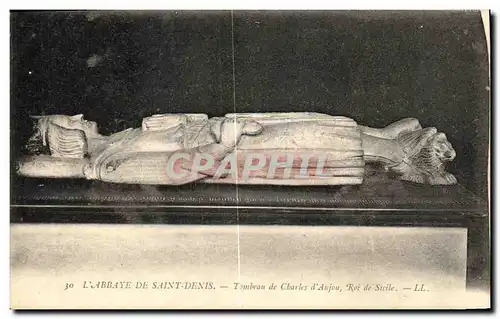 Ansichtskarte AK L Abbaye De Saint Denis Tombeau de Charles d Anjou Roi de Sicile