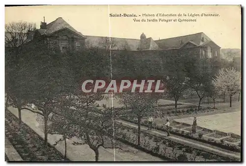 Ansichtskarte AK L Abbaye De Saint Denis Maison d Education de la Legion d honneur Vue du jardin potager et Quinc