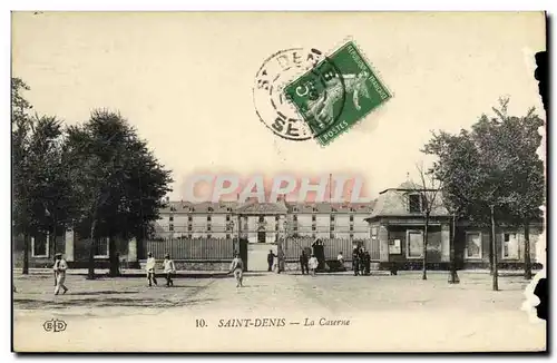 Cartes postales Saint Denis La Caserne Militaria