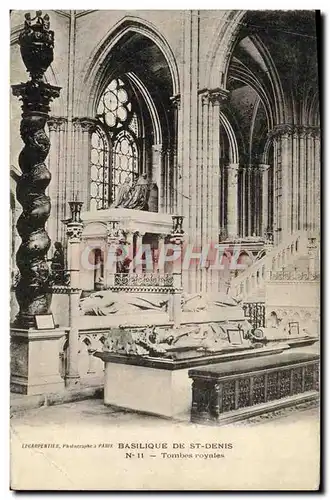 Ansichtskarte AK Basilique De Saint Denis Tombeas Royales