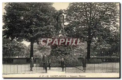 Cartes postales Saint Denis Square Thiers Enfants