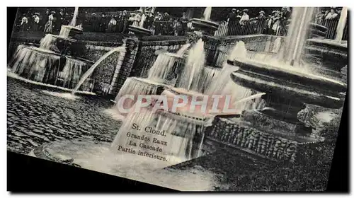 Cartes postales St Cloud Grandes Eaux La Cascade Partie Inferieure