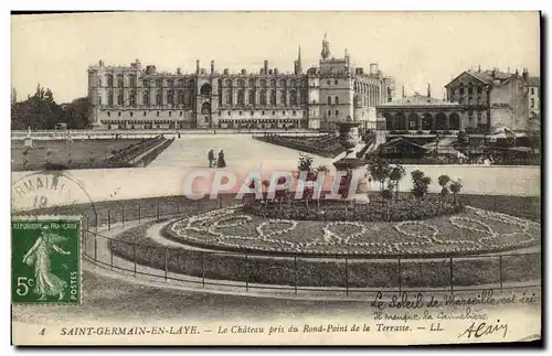 Cartes postales ST Germain En Laye Le Chateau Pris du Rond Point de la Terrasse