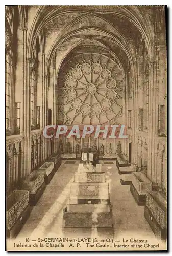 Cartes postales St Germain En Laye Le Chateau Interieur de la Chapelle