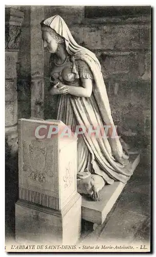 Cartes postales L Abbaye De Saint Denis Statue de Marie Antoinette