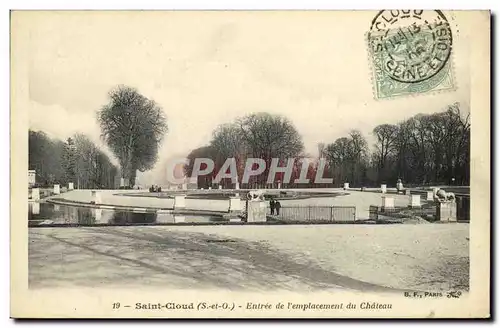 Cartes postales Saint Cloud Entree de l emplacement du Chateau