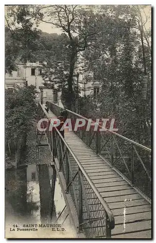 Cartes postales Saint Maurice La Passerelle