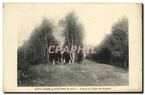 Cartes postales Saint Leger en Yvelines Avenue du Chalet des Bruyeres