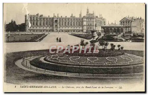 Cartes postales Saint Germain En Laye Le Chateau pris du Rond Point de la Terrasse