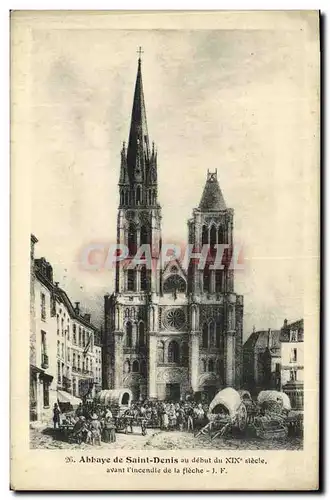Ansichtskarte AK Abbaye de Saint Denis au Debut du 19eme avant l incendie de la Fleche