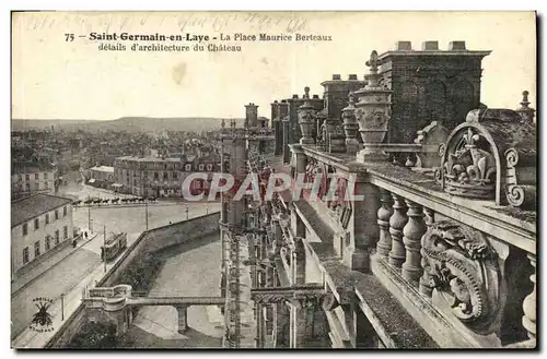 Cartes postales Saint Germain en Laye La Place Maurice Berteaux Chateau