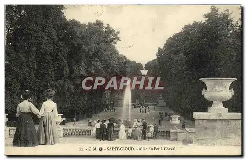 Cartes postales Saint Cloud Allee du Fer a Cheval