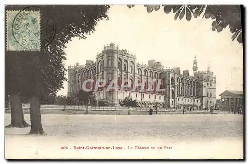 Cartes postales Saint Germain en Laye Le Chateau Vu du Parc