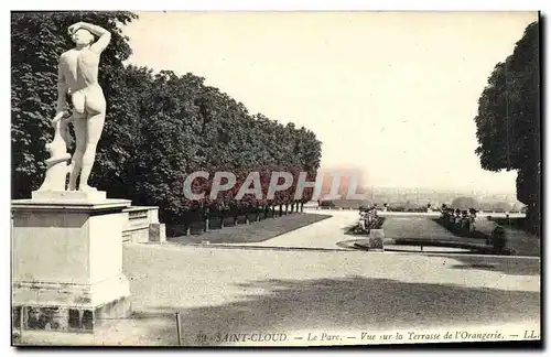 Cartes postales Saint Cloud Le Parc Vue Sur la Terrasse de L Orangerie