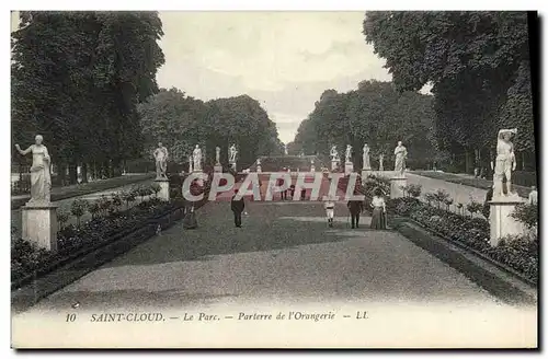 Cartes postales Saint Cloud Le Parc Parterre de L Orangerie