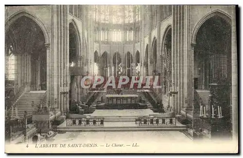 Cartes postales St Denis L Abbaye Le Choeur
