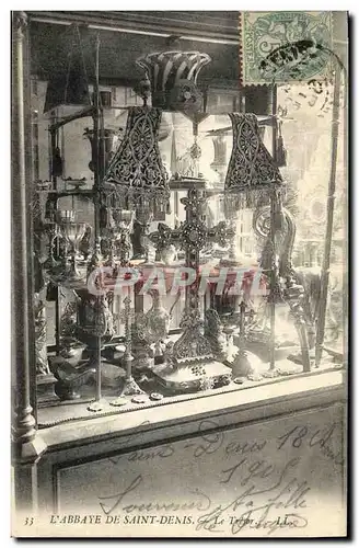 Cartes postales St Denis L Abbaye le tresor