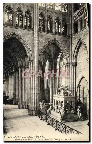 Ansichtskarte AK St Denis L Abbaye De Tombeau de Louis XII et d Anne de Bretagne