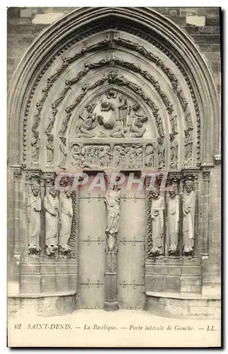 Ansichtskarte AK St Denis La Basilique Porte Laterale de Gauche