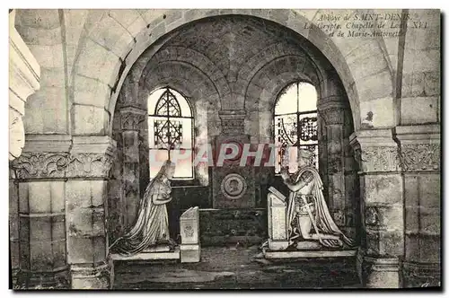 Ansichtskarte AK St Denis L Abbaye La crypte Chapelle de louis XVI et de Marie Antoinette