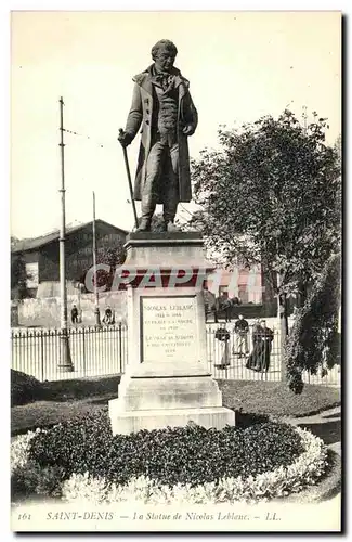 Ansichtskarte AK Saint Denis La Statue de Nicolas Leblanc