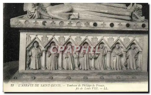 Ansichtskarte AK L Abbaye De Saint Denis Tombeau de Philippe de France Fils de Louis VIII