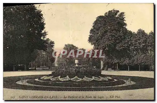 Cartes postales Saint Germain En Laye Le Parterre et le Route des Loges