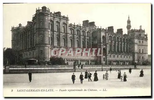 VINTAGE POSTCARD Saint Germain In Bush hammer Septentrional Frontage of the Castle