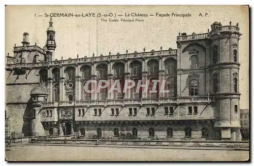 Cartes postales Saint Germain En Laye Le Chateau Facade Principale