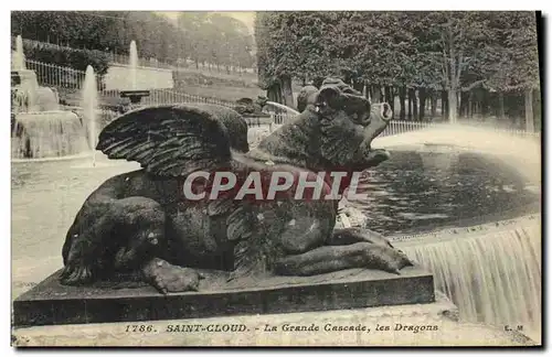 Ansichtskarte AK Saint Cloud La Grande Cascade Les Dragons