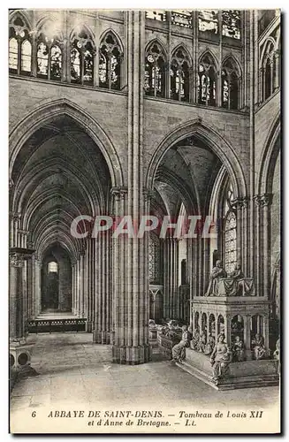 Cartes postales Abbaye de Saint Denis Tombeau de Louis XII et d Anne de Bretagne