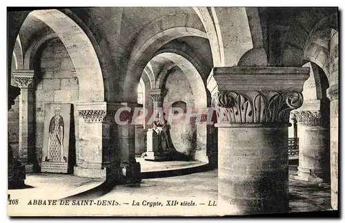 Ansichtskarte AK L Abbaye de Saint Denis La Crypte