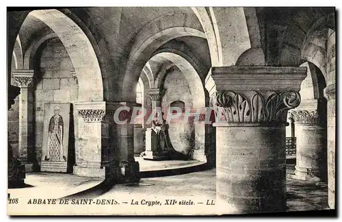 Cartes postales L Abbaye de Saint Denis La Crypte