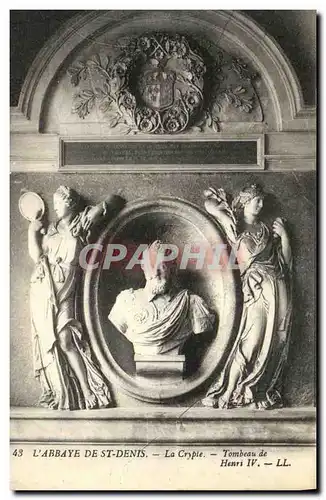 Cartes postales L Abbaye De Saint Denis La Crypte Tombeau de Henri IV