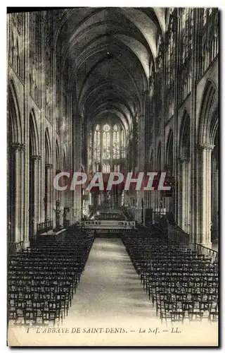 Cartes postales L Abbaye De Saint Denis La Nef