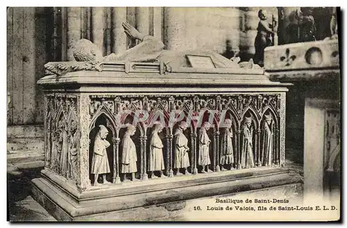 Cartes postales Basilique de Saint Denis Louis de Valois fils de Saint Louis