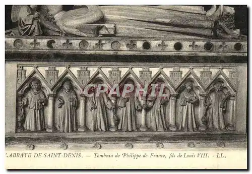 Ansichtskarte AK L Abbaye de Saint Denis Tombeau de Philippe de France Fils de Louis VIII