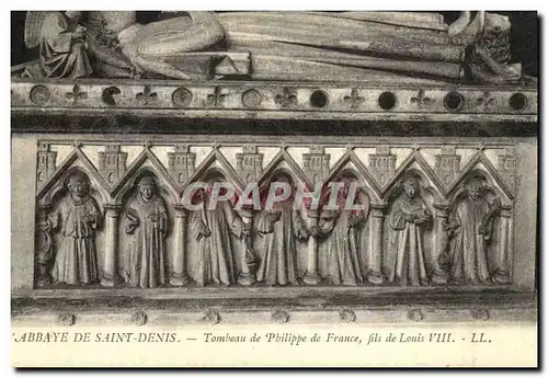 Cartes postales L Abbaye de Saint Denis Tombeau de Philippe de France Fils de Louis VIII